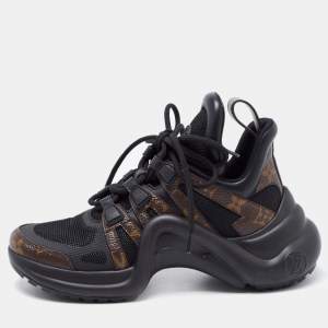 Louis Vuitton Brown/Black Monogram Canvas and Nylon Archlight  Sneakers Size 35
