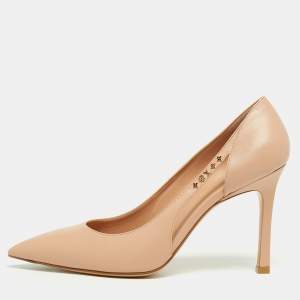 Louis Vuitton Light Pink Leather Pointed Toe Pumps Size 40