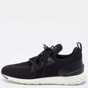 Louis Vuitton Black Mesh and Canvas Aftergame Sneakers Size 40