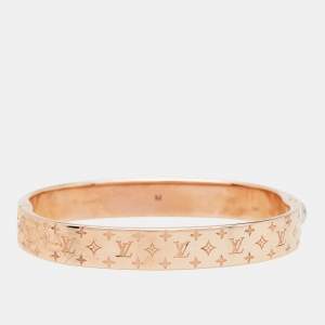 Pre Owned Louis Vuitton Nanogram Two Tone Bracelet M