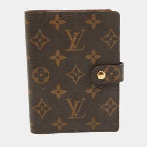 Pre Owned Louis Vuitton Monogram Canvas Small Ring Agenda Cover