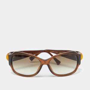 Louis Vuitton Glitter Brown/Brown Gradient Z0135W Ursula Strass Oversized Sunglasses 
