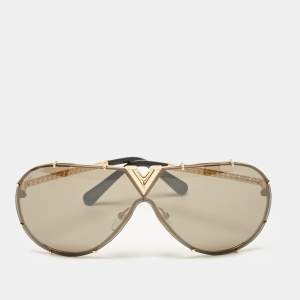 Louis Vuitton Black/Gold Z0897W LV Drive Aviators Sunglasses