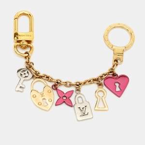 Louis Vuitton Lock Me Strass Three Tone Metal Bag Charm
