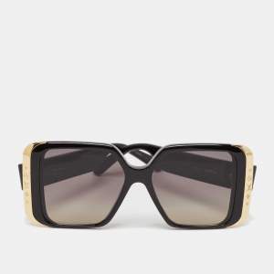 Pre Owned Louis Vuitton Black/Gold Gradient LV Moon Square Sunglasses