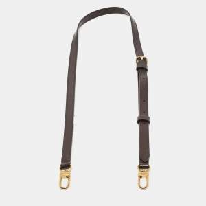 Pre Owned Louis Vuitton Brown Leather Adjustable Shoulder Bag Strap