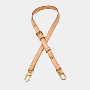 Louis Vuitton Beige Leather Adjustable Shoulder Bag Strap