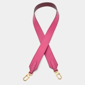 Louis Vuitton Pink/Burgundy Leather Shoulder Bag Strap