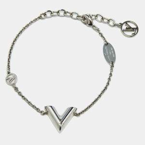 Louis Vuitton  Essential V Silver Tone Bracelet