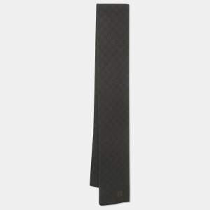 Louis Vuitton Brown Damier Ebene Wool Scarf 