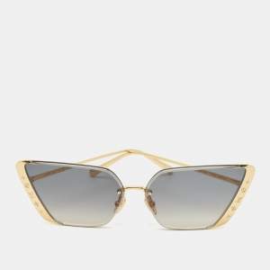 Louis Vuitton Black/Gold Tone Gradient Z1993U LV Moon Metal Cat Eye Sunglasses