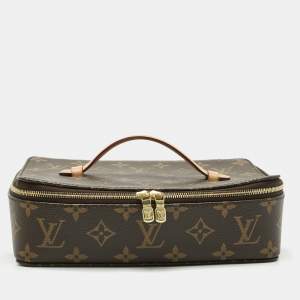 Pre Owned Louis Vuitton Monogram Canvas Nice Jewelry Case