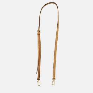 Pre Owned Louis Vuitton Brown Leather Shoulder Bag Strap