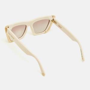 Pre Owned Louis Vuitton Cream/Brown Gradient LV Moon Cat Eye Sunglasses