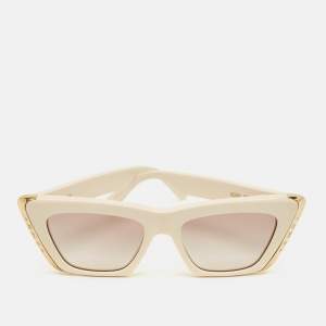 مملوكة مسبقًا Louis Vuitton Cream/Brown Gradient LV Moon Cat Eye Sunglasses