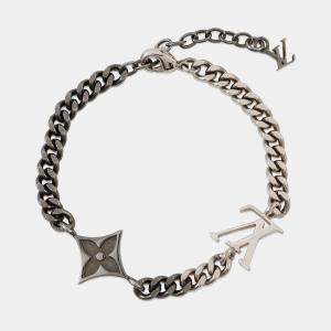 Pre Owned Louis Vuitton Bracelet Instinct Chrome/Silver Metal