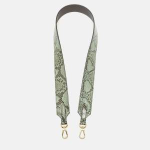 مملوكة مسبقًا حمالة حقيبة كتف لويس فيتون باندوليير بايثون أخضر