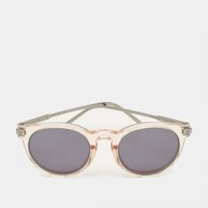 مملوكة مسبقًا نظارة شمسية لوي فيتون رمادية/خوخية Z1972E LV رايز دائرية