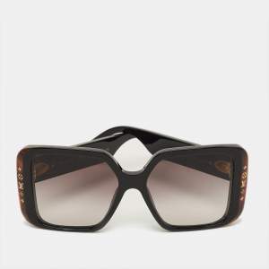 Pre Owned Louis Vuitton Black Z2095W LV Square Sunglasses