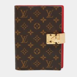Pre Owned Louis Vuitton Paul MM Monogram Canvas Notebook Cover