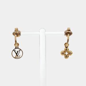Pre Owned Louis Vuitton Metal Blooming Earrings