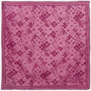 مملوكة مسبقًا Louis Vuitton x Takashi Murakami Pink Monogram Cotton Scarf