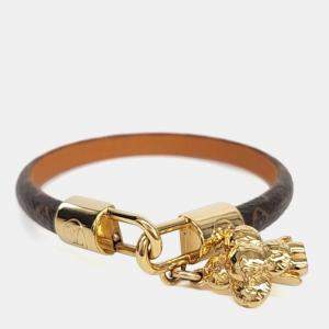 Pre Owned Louis Vuitton Brown Monogram Vivienne Bracelet