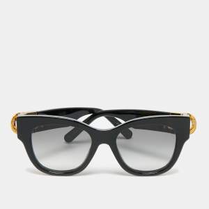 Pre Owned Louis Vuitton Black Z1568W Link PM Cat Eye Sunglasses