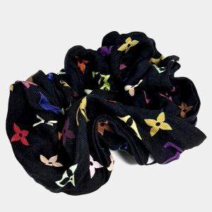 Pre Owned Louis Vuitton X Takashi Murakami Black Hair Scrunchie