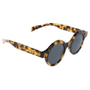 مملوكة مسبقًا Louis Vuitton x Supreme Havana Brown / Grey Z0990W Downtown Round Sunglasses