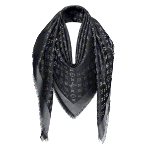 مملوكة مسبقًا Louis Vuitton Black Monogram Shine Shawl