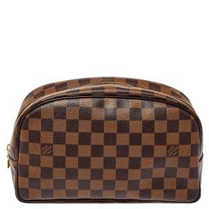 مملوكة مسبقًا Louis Vuitton Damier Ebene Canvas Trousse Toiletry Pouch 25