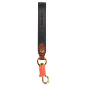 حامل مفاتيح لوي فيتون نايلون ثلاثي اللون بحزام