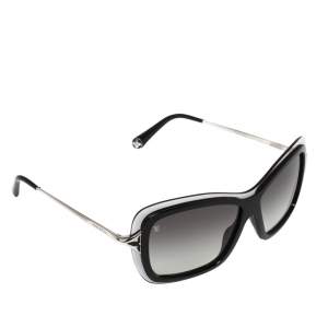 مملوكة مسبقًا Louis Vuitton Silver/Black Z0493W Poppy Frame Sunglasses