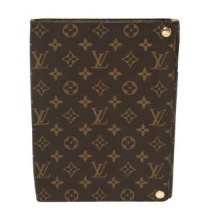 Pre Owned Louis Vuitton Brown Monogram Canvas Foldable iPad Case