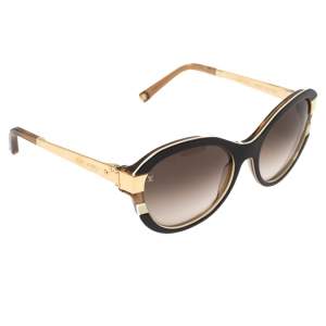 مملوكة مسبقًا Louis Vuitton Brown Acetate Z0487W Gradient Cat Eye Sunglasses