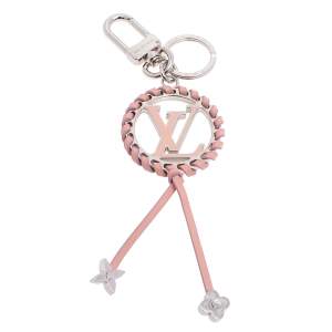 Louis Vuitton Pink Leather Very Bag Charm/Key Ring