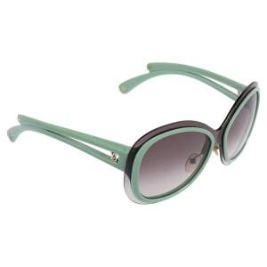 مملوكة مسبقًا Louis Vuitton Green/Grey Acetate Z0452U Gradient Oversized Sunglasses