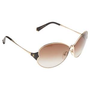 مملوكة مسبقًا Louis Vuitton Gold Tone/ Brown Gradient Z0262U Daisy Sunglasses