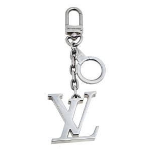 Pre Owned Louis Vuitton Facettes Silver Tone Metal Bag Charm and Key Holder