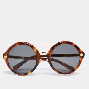 مملوكة مسبقًا Louis Vuitton Tortoise Brown Z1053W Round Sunglasses