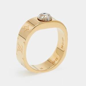 Pre Owned خاتم لوي فيتون نانوغرامي لونين مقاس متوسط - ميديوم