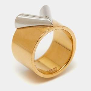 Louis Vuitton Essential V Two Tone Metal Ring M