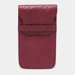 Louis Vuitton Aurore Monogram Empreinte Leather Flap Phone Case