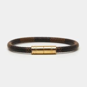 Pre Owned سوار لوي فيتون كيب إيت كانفاس دامييه إيبين بني