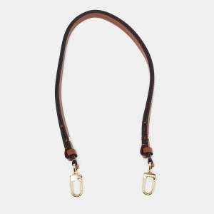 Pre Owned Louis Vuitton Brown Leather Adjustable Shoulder Bag Strap