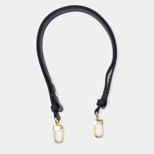 Pre Owned Louis Vuitton Black Leather Adjustable Shoulder Bag Strap