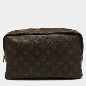 Pre Owned Louis Vuitton Monogram Canvas Trousse Toilette 28 Pouch