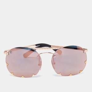 Louis Vuitton Rose Gold Z1065U Mirrored Diva Sunglasses