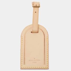 Pre Owned Louis Vuitton Vachetta Leather Luggage Name Tag